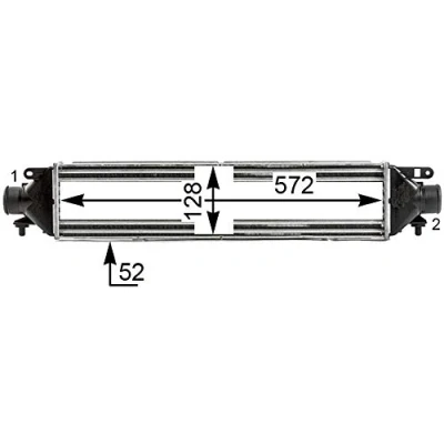 Image de MAHLE ORIGINAL CI 437 000P Intercooler FIAT: Doblo II Van / Break, Break