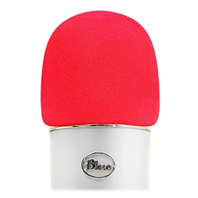 Image de blue yeti Bonnette Micro en Mousse Microphone Filtre Anti pop Professionel pour réduire bruit yeti, pro par YOUSHARES (Rouge)