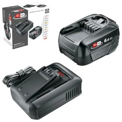 Image de Bosch Kit de base batterie et chargeur rapide Starter Set 18 V (1 au lithium 6,0 Ah ; 1 Power for All All)