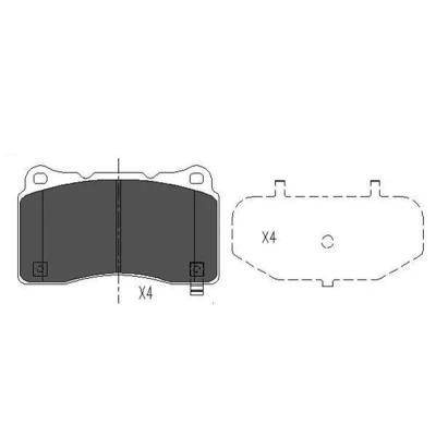 Image de KAVO PARTS KBP 8021 Jeu de plaquettes frein avec indicateur d&#039;usure OPEL: Insignia A 3/5 portes, Sports Tourer, Astra J GTC