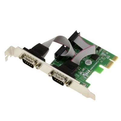 Image de KALEA INFORMATIQUE Carte contrôleur PCI Express PCIe Série RS232 2 Ports avec Chipset ASIX équerres Low et High Profile