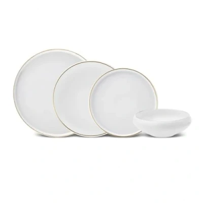 Image de Karaca Streamline Sunset Gold Service de table 6 places, 24 pièces Set vaisselle élégant en matériau New Generation Bone au luxueux design pour personnes