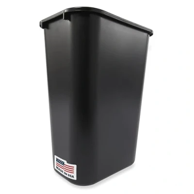 Image de Rubbermaid Commercial Products FG295700BLA Poubelle Plastique Souple Moulé Rectangulaire 39 l Noir