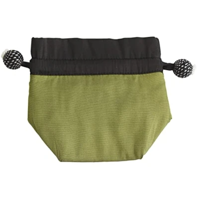 Image de Lantern Moon Sage (Vert) Soie Mélange Stitch Marqueuse Accessoire Pochette avec Cordon 1 Pièce