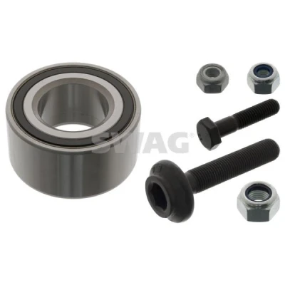 Image de SWAG 30 90 3625 Kit de roulements roue avec vis, écrou 75 Roulement à billes contact oblique AUDI: 80 B4 Berline, B3, Avant