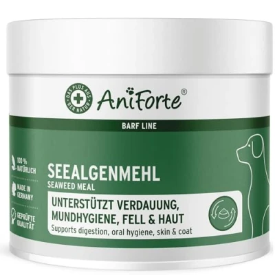 Image de AniForte Farine d&#039;algues Marines pour l&#039;alimentation Crue 250g Complément BARF Chiens