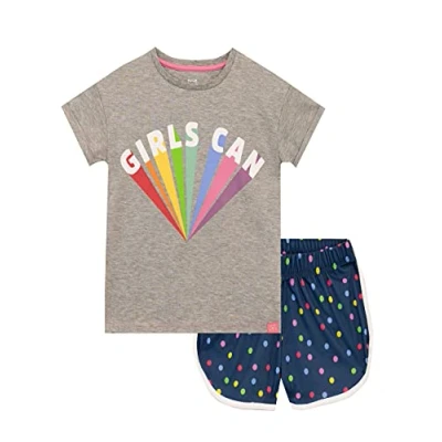 Image de Harry Bear Ensemble De Pyjamas Fille Slogan Positif Arc en Ciel Multicolore 10 11 Ans