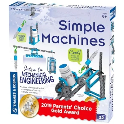 Image de Thames &amp; Kosmos , 665069, Simple Machines, STEM Kit, 26 Different Experiments, Intro to Mechanical Physics, Ages 8+