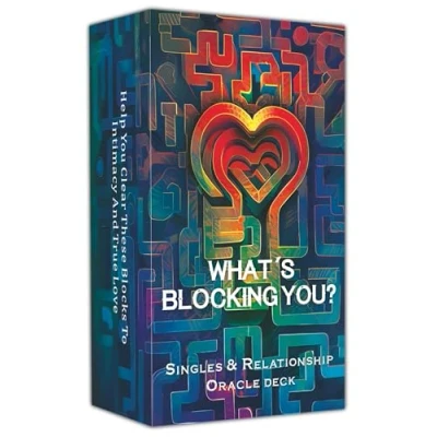 Image de BAIYOOBAI Qu&#039;est ce qui vous bloque ? Deck Oracle pour les débutants, découvrez barrières émotionnelles et gagnez en clarté dans l&#039;amour relations