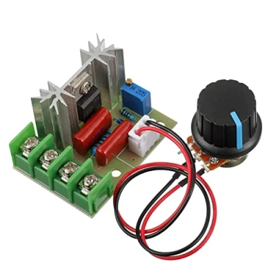 Image de BOJACK Contrôleurs de Vitesse Moteur 2000W SCR AC Régulateur Tension 50 220V PWM Variateur Thermostat avec Bouton et Fil Externes