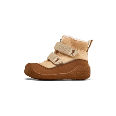 Image de Affenzahn Botte d&#039;hiver Premiers Pas Vegan Snuggy antidérapant, avec Scratch, imperméable, Doublure Chaude, léger, Tailles 19 25 Beige