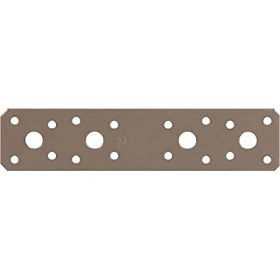 Image de Alberts 300333 DURAVIS®® Platine d&#039;assemblage couleur beige perle, double plastification RAL 1035 180 x 40 3 mm