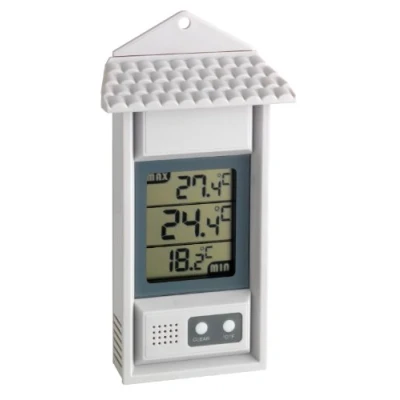 Image de TFA Dostmann thermomètre numérique, 30.1039, pour l&#039;intérieur et l&#039;extérieur, température extérieure, ambiante, min max, blanc