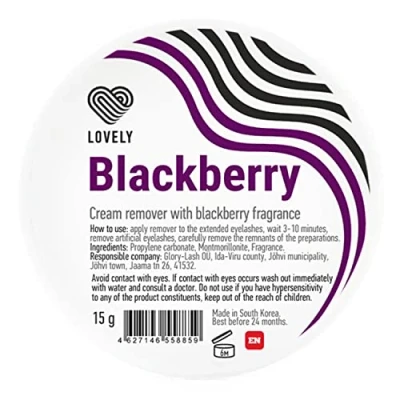 Image de LOVELY Lash Cream Remover pour extensions de Cils Parfum : MÛRE Crème nettoyante douce et rapide enlever les &amp; la colle Volume individuels