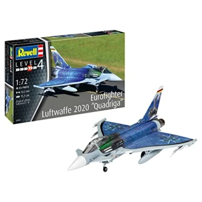 Image de Revell 03843 Luftwaffe 2020 Quadriga Eurofighter Maquette, 03843, Incolore, 1:72