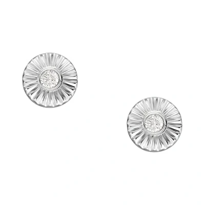 Image de Fossil Boucles D&#039;Oreilles Pour Femmes En Argent, Longueur : 6.1mm, Largeur 6.1mm JFS00617040