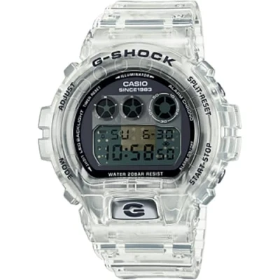 Image de G SHOCK 40TH Anniversary Sekleton Remix Unisex Montre à affichage digital, Taille: One Size, White transparent