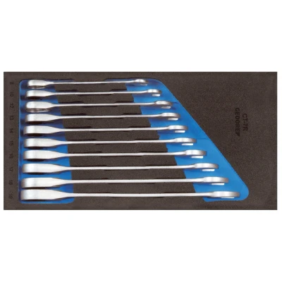 Image de GEDORE 1500 CT1 7 R Kit de clés à fourche et polygonale cliquet Mousse synthétique