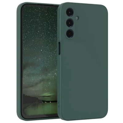 Image de EAZY CASE Coque de Protection en silicone pour Samsung Galaxy A15 Vert Souple Résistant aux chocs Avec l&#039;appareil photo Fine TPU Bumper pin