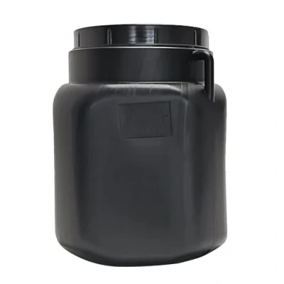 Image de Fût carré de 20 l Noir À col large Convient à un usage alimentaire Pour le camping