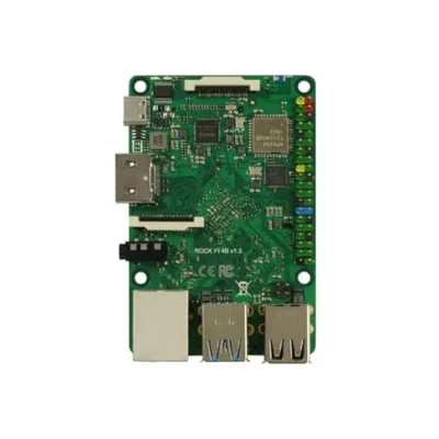 Image de Rock Pi 4 Model B 4GB (mit Dualband 2,4/5GHz WLAN/Bluetooth 5.0) mit UFL Anschluss