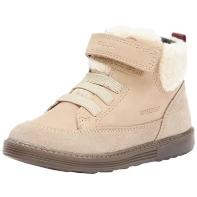 Image de Geox Hynde WPF Unisex Bottines pour enfants, Taille: 20, Sand Cuir et textile