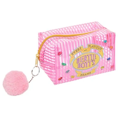 Image de Harry Potter Trousse de maquillage transparente Bertie pour maquillage, toilette voyage, à crayons, rose, Taille unique,