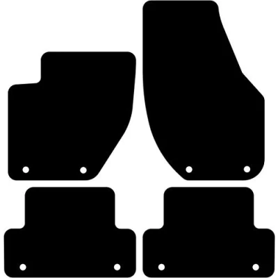 Image de Kovvar Tapis de Sol Compatible avec Volvo V40 2012 2019 Qualité: Basic