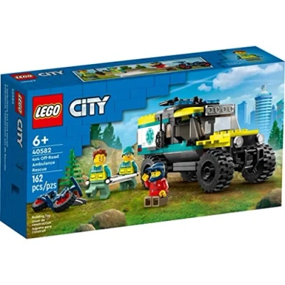 Image de LEGO 40582 City 4x4 Ambulance Rescue Édition limitée 2023 6+ 162 pièces avec véhicule tout terrain cool et 3 figurines