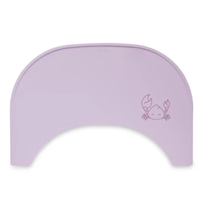 Image de hauck Set de Table Enfant Silicone, Compatible Plateau Bebe Repas Alpha Click Tray pour Chaise Haute Bébé en Bois Alpha+ et Beta+, Lavable, Antidérapant, Anti salissures, Lavender Crab