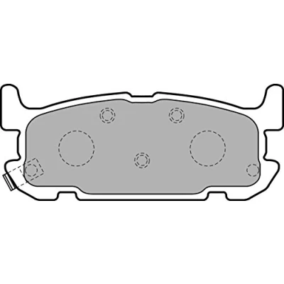 Image de DELPHI LP1752 Jeu de plaquettes frein avec indicateur d&#039;usure tôle anti bruit sans accessoires MAZDA: MX 5 2
