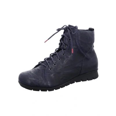 Image de Think! Menscha Bottines à lacets, Femme, Taille: 37, Navy Cuir