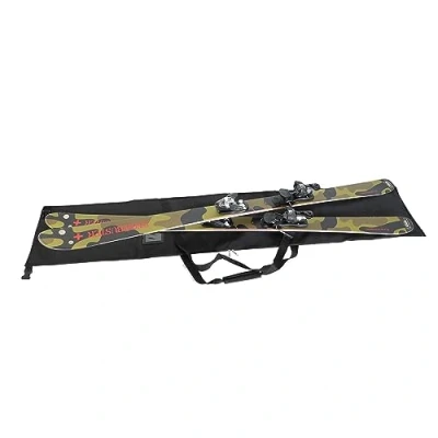 Image de IVOL Sac de ski pour 1 paire skis Noir Imperméable avec fenêtre contact et poignées transport (195 cm)