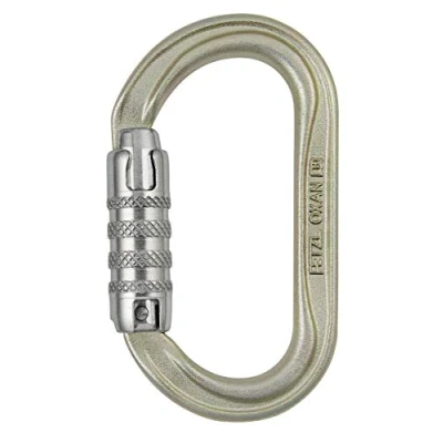 Image de PETZL M72 A TL Neuf Oxan Haute résistance Mousqueton Ovale, Taille : Triact Lock, Doré