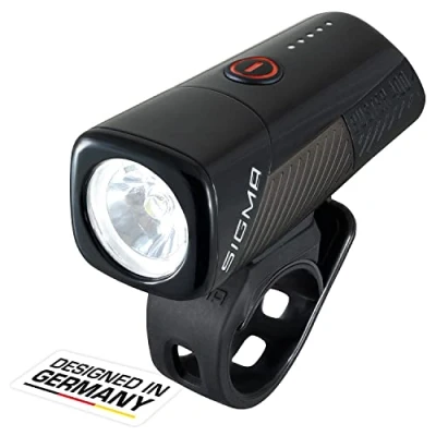 Image de SIGMA Buster 400 FL Éclairage vélo Avant de lumens Lumière Rechargeable avec Cinq Modes d&#039;éclairage Fonction « Quick Release » pour Fixation Rapide Couleur : Noir