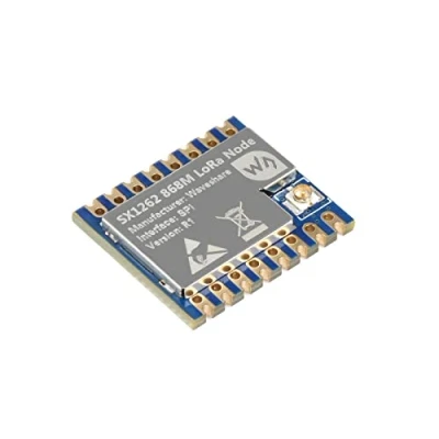 Image de Waveshare SX1262 868M Lora Module, Support EU868 Bande, Transmission Longue Portée, Anti interférence Élevée, Combiné avec la Passerelle et Connecté au Serveur pour Créer Un Réseau