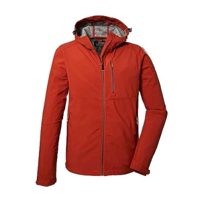 Image de killtec Men&#039;s Kos 259 Mn Sftshll Jckt Veste Softshell/veste D&#039;extérieur Avec Capuche, Rust, 3XL EU