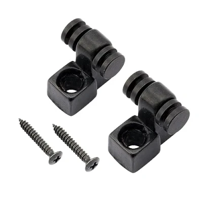Image de Musiclily Pro Métal String Tree Guides Corde à Rouleau pour Guitare électrique Strat/Tele Style, Noir (Lot de 2)