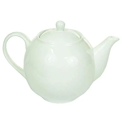 Image de (1000ml/6 Cup) Judge White Porcelain Traditional Tea Serving Teapot Pot (1000ml / 6