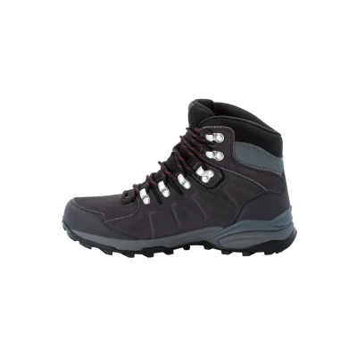 Image de Jack Wolfskin Refugio Texapore Chaussures de marche, Femme, Taille: 37, Dark steel purple Suède