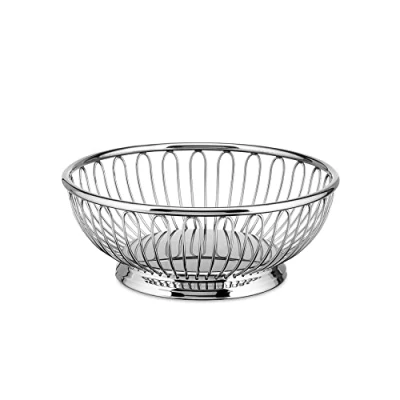 Image de Alessi 826/15 Centre de Table Design en Fil d&#039;acier Inoxydable 18/10, Poli, Argenté