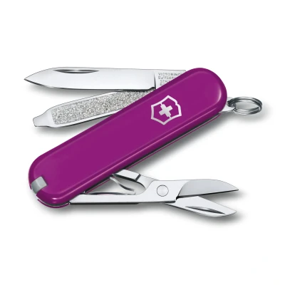 Image de Victorinox, Classic SD, Couteau de Poche Suisse, Multifonction, Léger, 7 Fonctions, Petite lame, Lime à ongles, Tournevis 2,5 mm