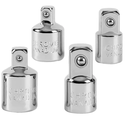 Image de UHARBOUR Adaptateur Douille, 1/4 à 3/8, 3/8 1/4, 1/2, 1/2 De Clé Chocs, D’Angle Socket, Jeu D’Adaptateur Douille