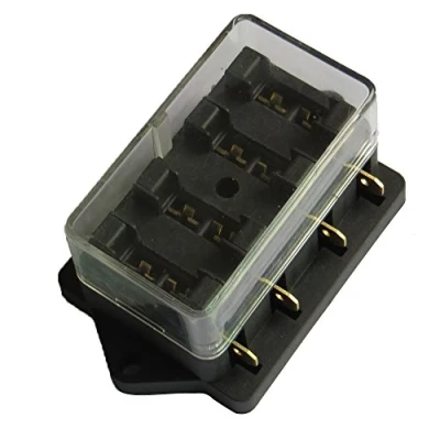 Image de E Support 12V 24V 4 Voies Standard Boîte à Fusibles Porte Bloc de Blocs Fusible Lame Circuit ATO ATC Voiture Imperméable