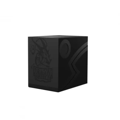 Image de Rangement+pour+Cartes+ +Deck+Box+Dragon+Shield+Double+Shell+%3A+Revised+Shadow+%28Noir%2FNoir%29