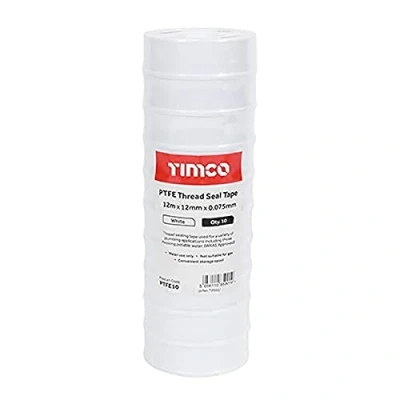Image de TIMCO PTFE10 Ruban d&#039;étanchéité en PTFE 12 m x mm