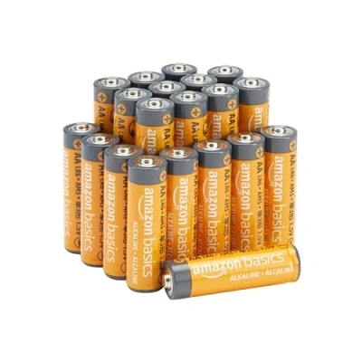 Image de Amazon Basics Piles Alcalines AA 1,5 V pour le Quotidien Lot de 20