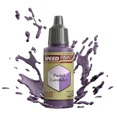 Image de The Army Painter Speedpaint Pastel Lavender 2.0, Peinture Acrylique Unique 18ml Solution De à Une Couche Pour Figurines Comme Warhammer 40k et Dungeons and Dragons.
