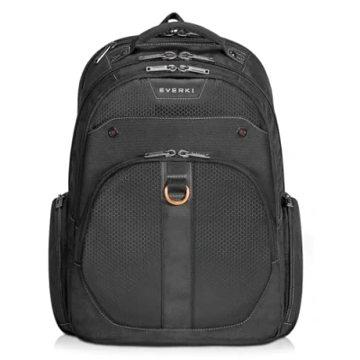Image de Everki Atlas le sac à dos pour l&#039;ordinateur portable de 11 15,6 pouces (28 39,6 cm) avec divers compartiments adaptables et autres fonctionnalités haut gamme, noir