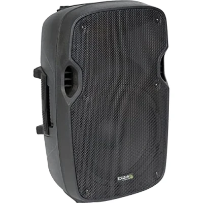 Image de Ibiza XTK10A Enceinte Active Plug &amp; Play 10/25cm d’Une Puissance de 300W RMS Tweeters à Compression, système Bass Reflex, Module d’Amplification, entrées Ligne/Micro Noir